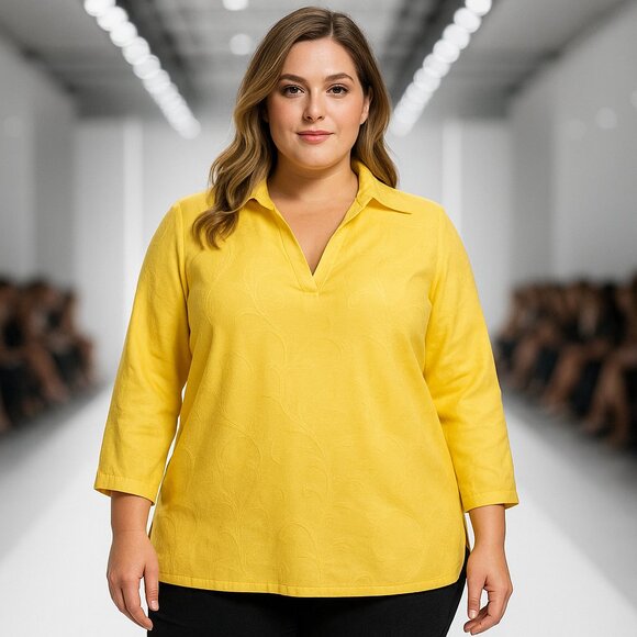Plus size long sleeve Tunic - Picture 2 of 6